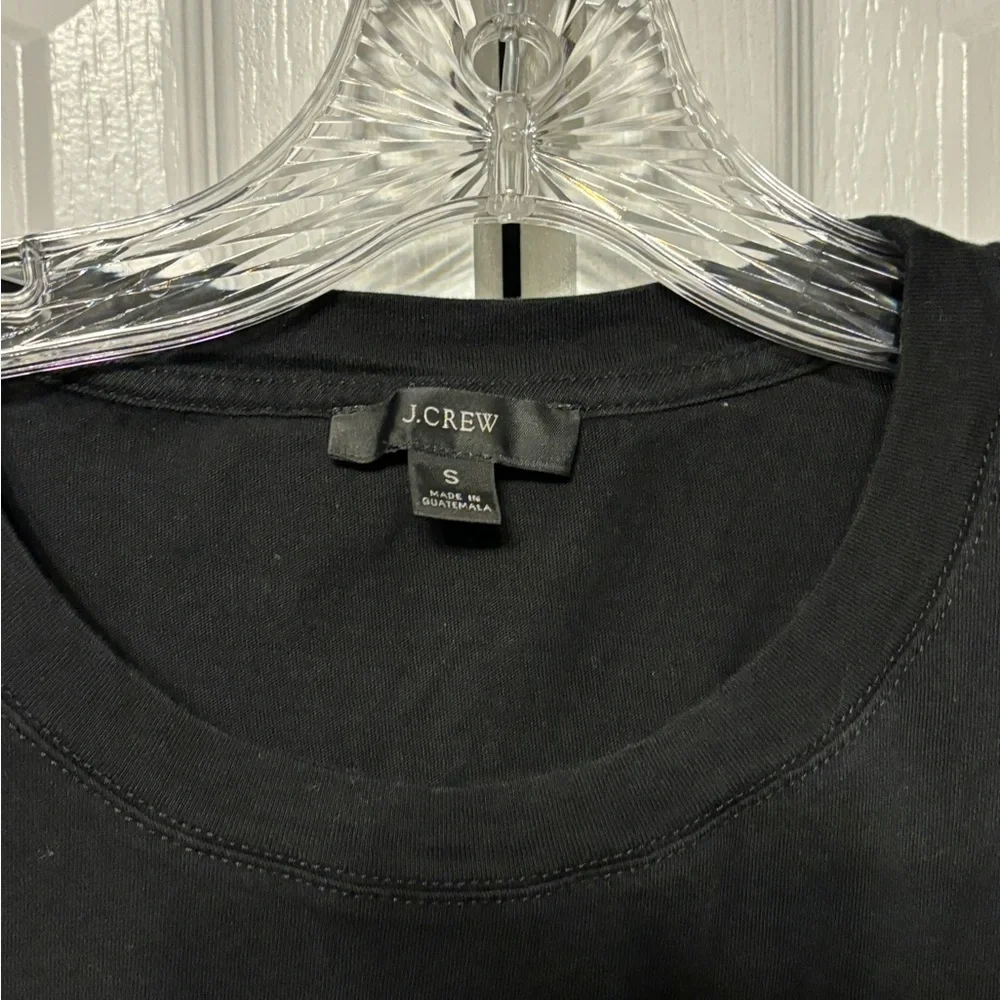 J.Crew Tiered Dress in Broken-In Jersey Black Size Small